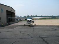 N171P @ IPT - Front view.  That thing hanging off the side is a gyro cam. - by Sam Andrews