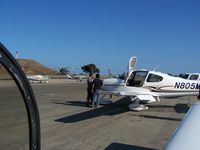 N805MX @ SBA - Brad Pitt preparing to fly Angelina's plane - by Carlos
