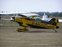 G-MAXG @ EGLM - Pitts Special taxiing past at White Waltham - by Simon Palmer