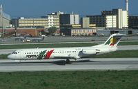 CS-TPA @ LIS - Portugalia Fokker 100 landing at LIS - by Yakfreak - VAP