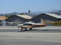 N74729 @ SZP - 1961 Mooney M20B, Lycoming O&VO-360 180 Hp, takeoff roll Runway 22 - by Doug Robertson