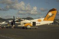 N387BC @ SXM - Carribean Sun Dash8-100 in the evening sun - by Yakfreak - VAP