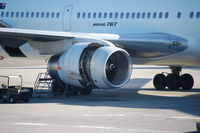 VH-ZXE @ SYD - Engine Maintenance on B767-300 VH-ZXE - by Micha Lueck