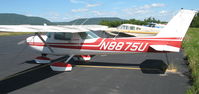 N8875U @ 4B6 - Cessna C-150M Parked at the ramp at Ticonderoga - by Timothy Aanerud