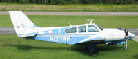N123WM @ 6B0 - Tied down at Middlebury State, VT - by Timothy Aanerud