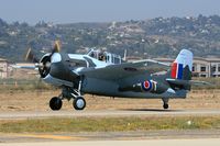 N5833 @ CMA - Commemorative Air Force Grumman FM-2 Wildcat taxiing out prior to performing at the 2006 EAA Camarillo Airshow. - by Dean Heald