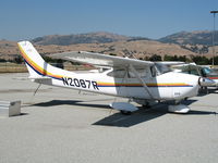 N2087R @ E16 - 1984 Cessna 182G @ South County Airport (San Martin), CA - by Steve Nation