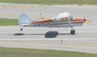 N170JS @ BTV - Landing at Burlington, VT - by Timothy Aanerud