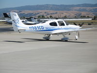 N981CD @ LVR - Airpower Aviation LLC 2006 Cirrus Design SR22 heading out to Runway 07R @ Livermore Municipal Airport, CA - by Steve Nation