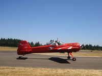 N30DA @ KHIO - Ross Granley taxiing in after a aerobatic display
