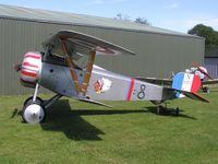 G-BWMJ @ EGHP - Nieuport Scout Replica in French military marks - by Simon Palmer