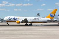 D-ABUA @ LAS - Condor Flugdienst GMBH D-ABUA 50th Anniversary (FLT CFG82) from Frankfurt Main (EDDF) touching down on RWY 25L.