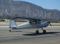 N77439 @ SZP - 1947 Cessna 140, Continental C85 85 Hp, taxi turn after landing - by Doug Robertson