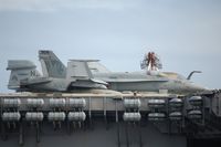 164258 - McDonnell Douglas F/A 18C Hornet (c/n 164258) on the Kitty Hawk in Fremantle, Australia - by Micha Lueck