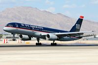 N619AU @ LAS - US Airways N619AU (FLT USA703) from Charlotte Douglas Int'l (KCLT) touching down on RWY 25L. - by Dean Heald
