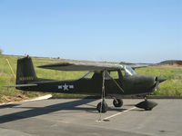 N3995U @ L18 - 1965 Cessna 150E in pseudo-US Army colors @ Fallbrook Community Airpark Airport (!), CA - by Steve Nation