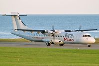 EI-REJ @ IOM - ATR-72 of Euromanx, lining up for take-off - by Andy Marks