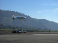 N95U @ SZP - 1951 Cessna 195A BUSINESSLINER, Jacobs R755A-2  275 Hp, takeoff climbout Runway 22 - by Doug Robertson