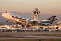 9V-SFO @ LAX - Brilliant November evening light as Singapore Airlines Cargo 9V-SFO departs from RWY 25L. - by Dean Heald
