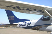 N537HP @ CCR - HIGHWAY PATROL is on the underside of the wing. - by Bill Larkins
