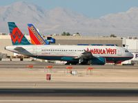 N627AW @ KLAS - America West / 1989 Airbus Industrie A320-231 / ...with a new Southwest tail added!