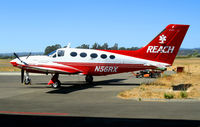 N56RX @ STS - REACH (air ambulance) 1976 Cessna 421C @ Sonoma County Airport (Santa Rosa), CA - by Steve Nation