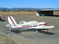 N150AQ @ STS - Hiding over the fence is NB Air 1994 Koliber PZL-150 @ Sonoma County Airport (Santa Rosa), CA - by Steve Nation