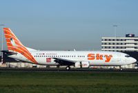 TC-SKE @ AMS - Sky Airlines Boeing 737-4Q8 at Amsterdam
