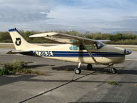 N7393E @ AJO - 1960 Cessna 210 with Bear TL and CAL-Berkeley @ Corona Municipal Airport, CA - by Steve Nation