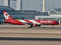 N908AW @ KLAS - America West Airlines - 'Arizona Cardinals' / 1989 Boeing 757-2G7