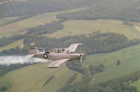 N48RC @ 95KY - Col R H Crawford CAF over Kentucky in Col R R Crawford's T-34 Mentor - by Doug Hylton