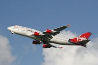 G-VHOT @ LHR - G-VHOT  Boeing 747-4Q8  Virgin Atlantic - by Mark Giddens