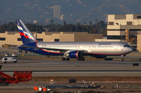VP-BWQ @ LAX - Aeroflot Russian Airlines VP-BWQ (FLT AFL321) from Moscow taxxing to the TBIT after arrival on the north complex.