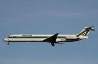 I-DANW @ LHR - I-DANW  MCD MD-82  Alitalia - by Mark Giddens