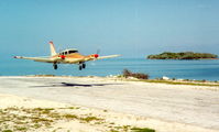 N811LE - About to touch down, Walkers Cay Bahamas - by Laura Hughes