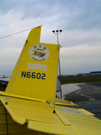 N6602 @ LHM - K & K Aerial Applicators logo on tail of 1970 Grumman G-164A @ Lincoln Municipal Airport, CA - by Steve Nation