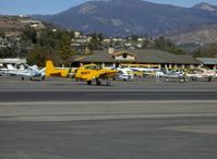 N5287K @ SZP - 1950 Ryan NAVION B as L17B, Lycoming GO-435C&D 240/260 Hp, taxi after landing Runway 04 - by Doug Robertson