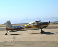 N9943X @ OAK - 1961 Cessna 185 visiting from Truckee, CA @ Oakland International Airport, CA