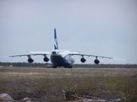 RA-82075 @ CYZF - Antonov AN-124-100 At Yellowknife Airport - by Lins