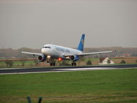 OO-TCK @ EBBR - Landing on RWY 25L in Brussels