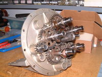 N8600 @ IAG - Camshafts-Unlike modern radials that have a single cam ring, the Kinner uses 5 seperate cams, geared to the crankshaft. - by Jim Uber
