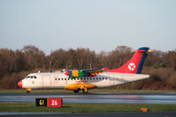 OY-JRJ @ BOH - ATR 42 DANISH AIR TRANSPORT - by barry quince