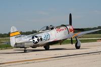 N9246B @ YIP - P-47 - by Daniel Compton