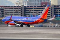 N485WN @ LAS - Southwest Airlines N485WN Southwest Loves Kidd's Kids departing RWY 25R. - by Dean Heald