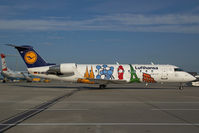 D-ACJH @ VIE - Lufthansa Regional Canadair Regionaljet in special colors