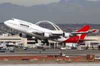 VH-OED @ LAX - Qantas VH-OED (FLT QFA8) departing RWY 25R enroute to Sydney Int'l (YSSY).