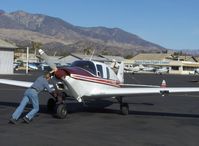 N8852R @ SZP - 1960 Downer Bellanca 260 Model 14-19-3 CRUISEMASTER, Continental IO-470-F 260 Hp, respotting - by Doug Robertson