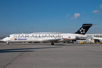 EC-JYD @ VIE - Spanair MD87 in Star Alliance colors - by Yakfreak - VAP
