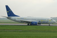 G-STRH @ EGCC - Astraeus Airlines - Taxiing - by David Burrell