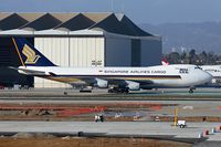 9V-SFN @ LAX - Singapore Airlines Cargo 9V-SFN (FLT SQC7986) taxiing to the cargo terminal after arrival on the north complex from Ted Stevens Anchorage Int'l (PANC). - by Dean Heald